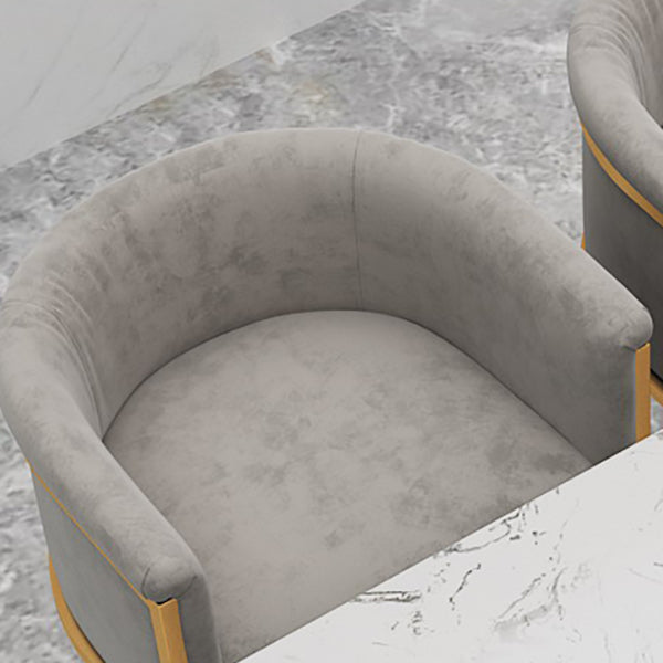 Upholstered Dining Stools Low Back Bar Stools with Metal Base Clearhalo 'Bar Furniture' 'Bar Stools' 'bar_stools' 'furn' 'furn_bar_stools' 'Furniture' 'Kitchen & Dining Furniture' 6943283