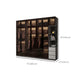 Modern Glass Hinged Doors Wardrobe Armoire Wood Frame Wardrobe with Shelves without Light