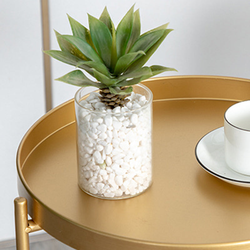 Offener Speicherakzenttisch Nachttisch antikes Finish -Bett Nachttisch