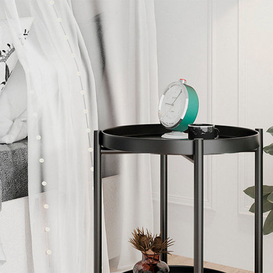 オープンストレージアクセントテーブルナイトスタンドアンティークフィニッシュベッドナイトスタンド