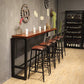 1/6/11 Pieces Counter Height Pub Set Rectangular Bar Stool and Table Set