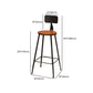 1/6/11 Pieces Counter Height Pub Set Rectangular Bar Stool and Table Set