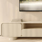 Engineered Wood Contemporary TV Console Beige Open Storage Media Console Clearhalo 'furn' 'furn_tv_stands_entertainment_centers' 'Furniture' 'Living Room Furniture' 'TV Stands & Entertainment Centers' 'TV Stands & Media Storage Furniture' 'tv_stands_entertainment_centers' 6943679