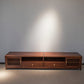 Wood Media Console Open Storage Contemporary TV Console with Doors 87"L x 16.5"W x 20"H Clearhalo 'furn' 'furn_tv_stands_entertainment_centers' 'Furniture' 'Living Room Furniture' 'TV Stands & Entertainment Centers' 'TV Stands & Media Storage Furniture' 'tv_stands_entertainment_centers' 6943687
