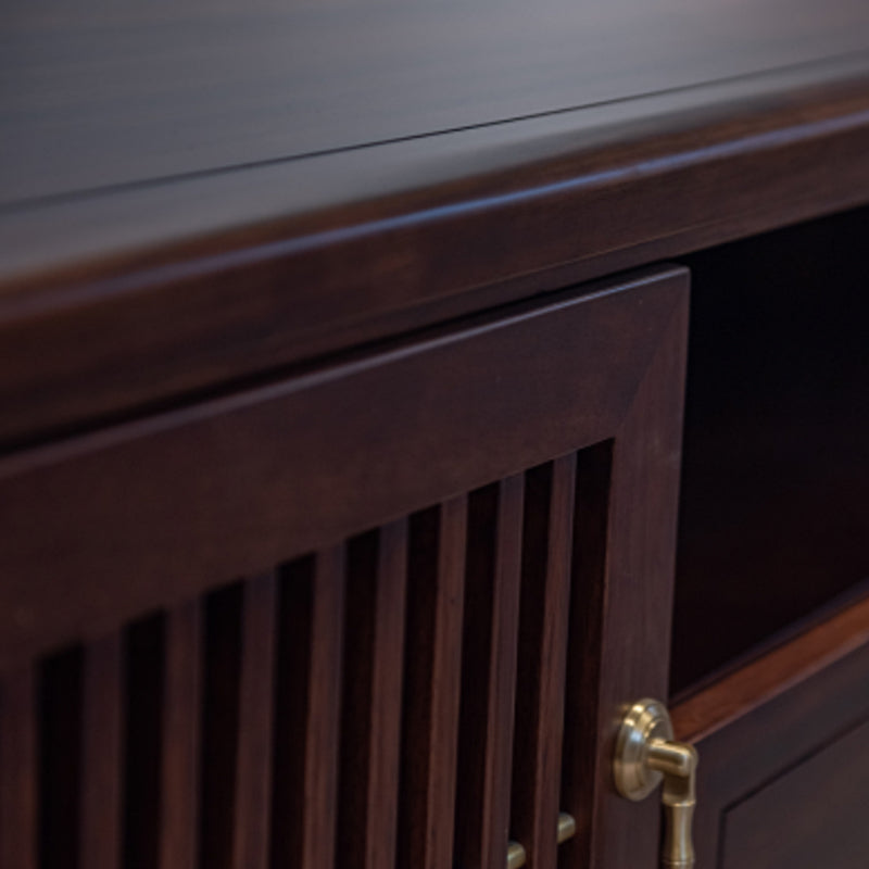 Wood Media Console Open Storage Contemporary TV Console with Doors Clearhalo 'furn' 'furn_tv_stands_entertainment_centers' 'Furniture' 'Living Room Furniture' 'TV Stands & Entertainment Centers' 'TV Stands & Media Storage Furniture' 'tv_stands_entertainment_centers' 6943691