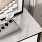 Contemporary Stone TV Console White Open Storage Media Console Clearhalo 'furn' 'furn_tv_stands_entertainment_centers' 'Furniture' 'Living Room Furniture' 'TV Stands & Entertainment Centers' 'TV Stands & Media Storage Furniture' 'tv_stands_entertainment_centers' 6943710