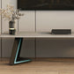 Console TV in pietra grigia Console multimediale aperta contemporanea