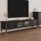 Contemporary Media Console Wood Enclosed Storage TV Console with Doors Clearhalo 'furn' 'furn_tv_stands_entertainment_centers' 'Furniture' 'Living Room Furniture' 'TV Stands & Entertainment Centers' 'TV Stands & Media Storage Furniture' 'tv_stands_entertainment_centers' 6943779