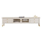 Contemporary Media Console Wood Enclosed Storage TV Console with Doors White Clearhalo 'furn' 'furn_tv_stands_entertainment_centers' 'Furniture' 'Living Room Furniture' 'TV Stands & Entertainment Centers' 'TV Stands & Media Storage Furniture' 'tv_stands_entertainment_centers' 6943780