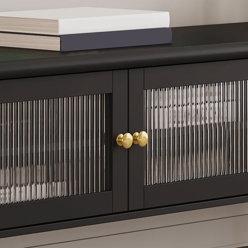 Contemporary Media Console Wood Enclosed Storage TV Console with Doors Clearhalo 'furn' 'furn_tv_stands_entertainment_centers' 'Furniture' 'Living Room Furniture' 'TV Stands & Entertainment Centers' 'TV Stands & Media Storage Furniture' 'tv_stands_entertainment_centers' 6943782