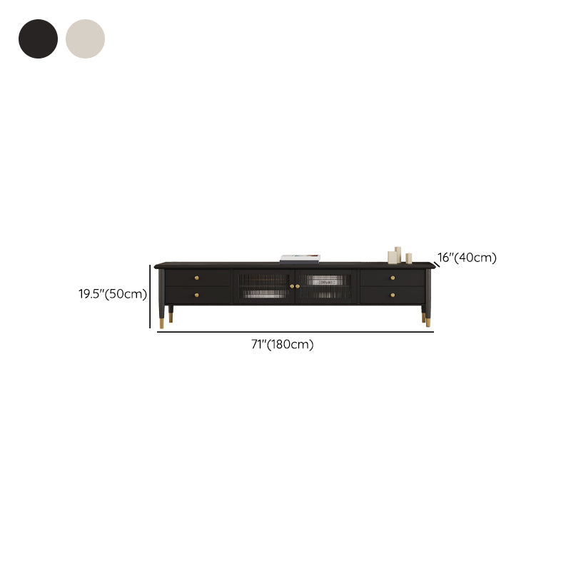 Contemporary Media Console Wood Enclosed Storage TV Console with Doors Clearhalo 'furn' 'furn_tv_stands_entertainment_centers' 'Furniture' 'Living Room Furniture' 'TV Stands & Entertainment Centers' 'TV Stands & Media Storage Furniture' 'tv_stands_entertainment_centers' 6943785