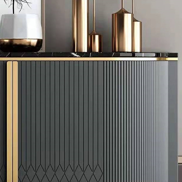 Marble Sideboard Modern & Contemporary Side Board with Cabinets Clearhalo 'buffet_sideboard' 'Buffets & Sideboards' 'furn' 'furn_buffet_sideboard' 'Furniture' 'Kitchen & Dining Furniture' 6943829