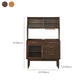 Modern Dining Hutch Pine Sliding Doors Storage Cabinet with Drawers Clearhalo 'Display & China Cabinets' 'display_china_cabinets' 'furn' 'furn_display_china_cabinets' 'Furniture' 'Kitchen & Dining Furniture' 6943864