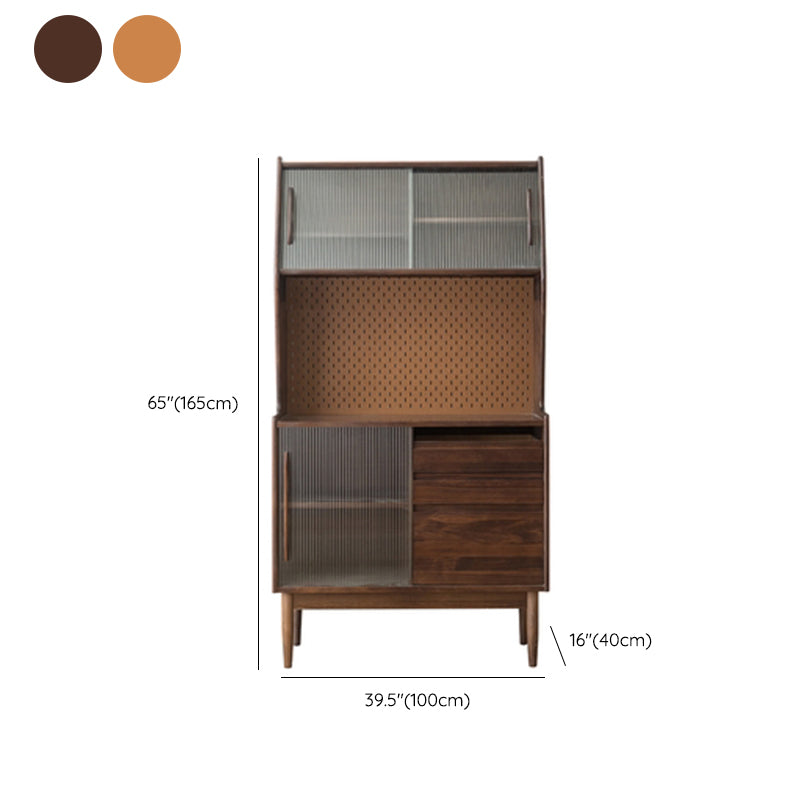 Porte mobili moderne moderne in legno con porte da pranzo con cassetti