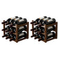 Countertop Wine Rack Solid Wood Wine Bottle Rack for Living Room