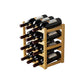 Countertop Wine Rack Solid Wood Wine Bottle Rack for Living Room
