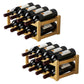 Countertop Wine Rack Solid Wood Wine Bottle Rack for Living Room
