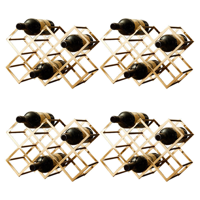 Aanrechtwijnrek Glam metalen wijnrek voor woonkamer
