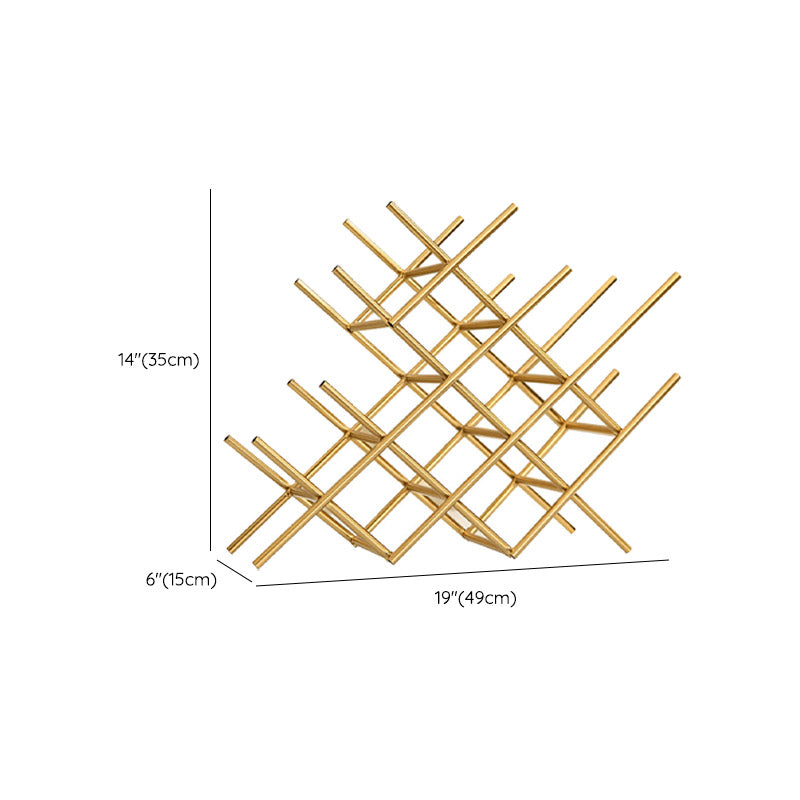 Portabottiglie da controsoffitto glam metallio in metallo per soggiorno per soggiorno