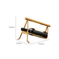 Countertop Wine Rack Glam Metal Wine Bottle Rack for Living Room