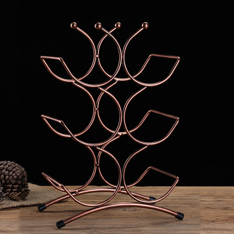 Pastelera de vinos de estilo glamorante de botellas de vinos de metal para sala de estar para sala de estar