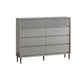 Classic Glam Storage Chest Stone Storage Chest Dresser with 5/6/8 Drawers