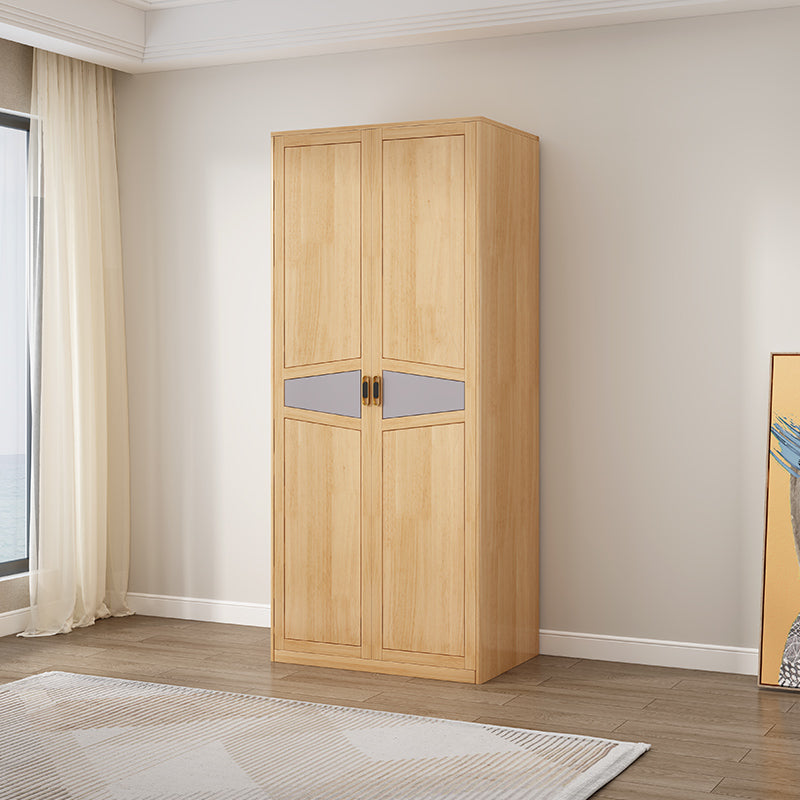 Freistehende massive Holzrahmengarderobe traditioneller Garderobe mit Regalen