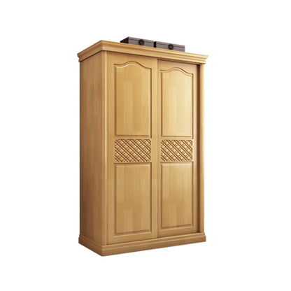 Armario tradicional de armario de madera maciza Armtile con estantes