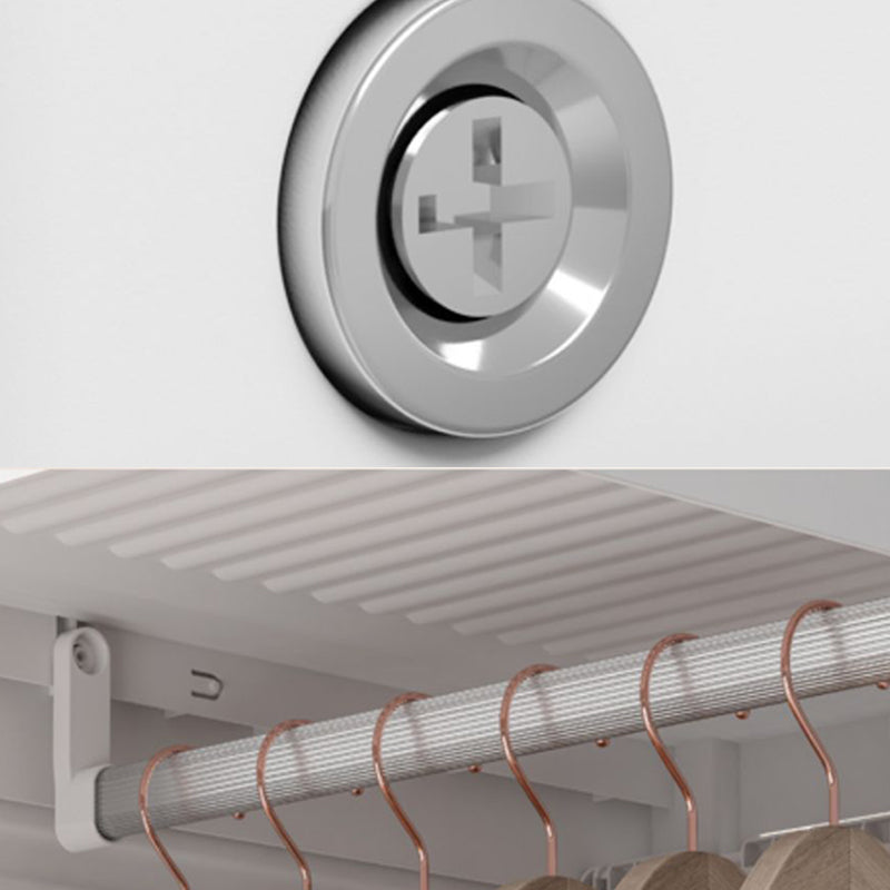 Armario de plástico de plástico independiente con estantes con estantes