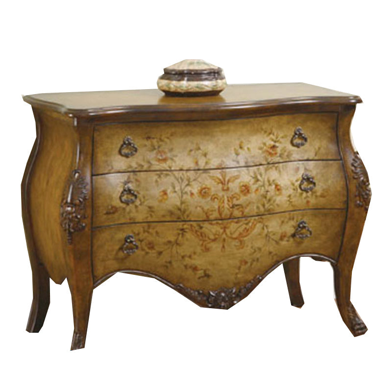 Cofre de almacenamiento tradicional Cómoda cómoda de almacenamiento de madera fabricada