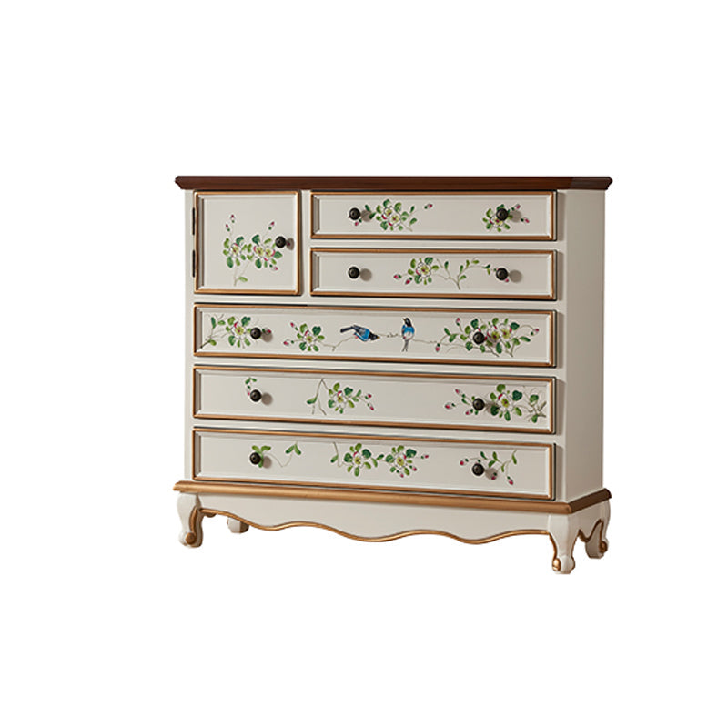 Cofre de almacenamiento tradicional Cómoda cómoda de almacenamiento de madera fabricada