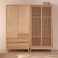 Modern Solid Wood Wardrobe Freestanding Bedroom Wardrobe with Legs Wardrobe & Wardrobe 71"L x 22"W x 79"H 5 Clearhalo 'Armoires & Wardrobes' 'armoires_wardrobes' 'Bedroom Furniture' 'furn' 'furn_armoires_wardrobes' 'Furniture' 6944344