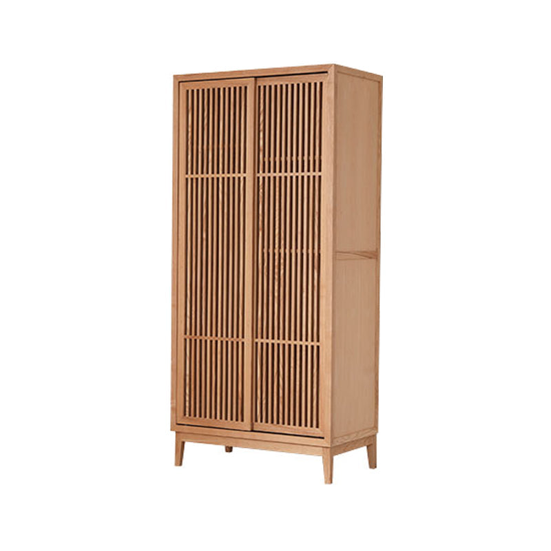 Modern Solid Wood Wardrobe Freestanding Bedroom Wardrobe with Legs Clearhalo 'Armoires & Wardrobes' 'armoires_wardrobes' 'Bedroom Furniture' 'furn' 'furn_armoires_wardrobes' 'Furniture' 6944346