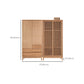 Modern Solid Wood Wardrobe Freestanding Bedroom Wardrobe with Legs Clearhalo 'Armoires & Wardrobes' 'armoires_wardrobes' 'Bedroom Furniture' 'furn' 'furn_armoires_wardrobes' 'Furniture' 6944354