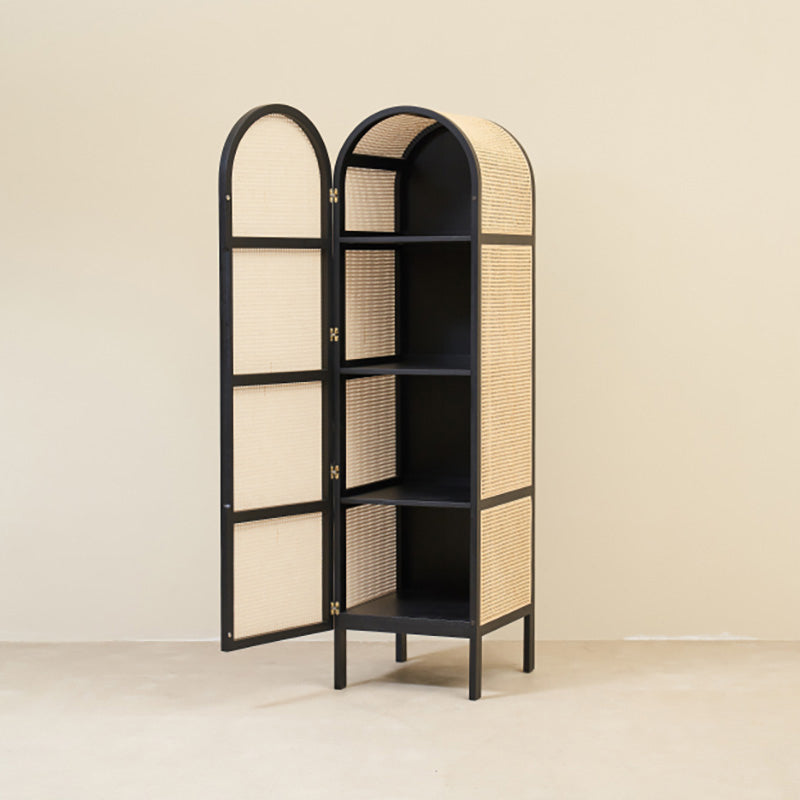 Armadio moderno del guardaroba in legno massiccio con gambe