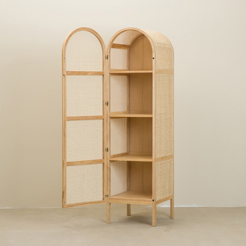 Armadio moderno del guardaroba in legno massiccio con gambe