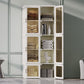 Modern Folding Plastic Wardrobe Freestanding Wardrobe with Shelves 27"L x 20"W x 67"H Without Clothing Rod Clearhalo 'Armoires & Wardrobes' 'armoires_wardrobes' 'Bedroom Furniture' 'furn' 'furn_armoires_wardrobes' 'Furniture' 6944417