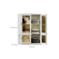 Modern Folding Plastic Wardrobe Freestanding Wardrobe with Shelves Clearhalo 'Armoires & Wardrobes' 'armoires_wardrobes' 'Bedroom Furniture' 'furn' 'furn_armoires_wardrobes' 'Furniture' 6944419