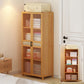 Freestanding Wood Wardrobe Modern Wardrobe with Legs and Shelves 28"L x 17"W x 63"H Without Clothing Rod Clearhalo 'Armoires & Wardrobes' 'armoires_wardrobes' 'Bedroom Furniture' 'furn' 'furn_armoires_wardrobes' 'Furniture' 6944454
