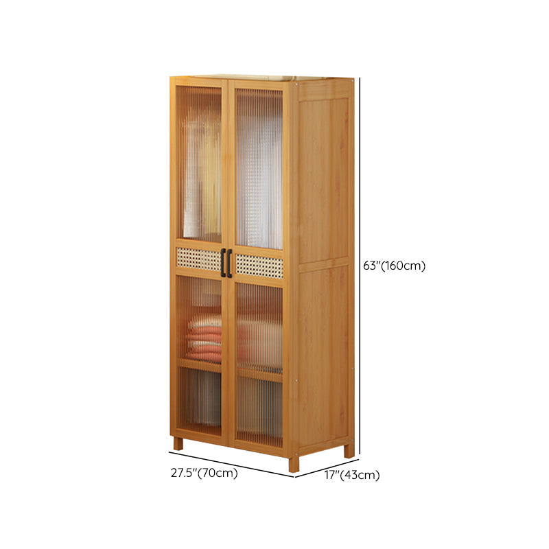 Freestanding Wood Wardrobe Modern Wardrobe with Legs and Shelves Clearhalo 'Armoires & Wardrobes' 'armoires_wardrobes' 'Bedroom Furniture' 'furn' 'furn_armoires_wardrobes' 'Furniture' 6944462