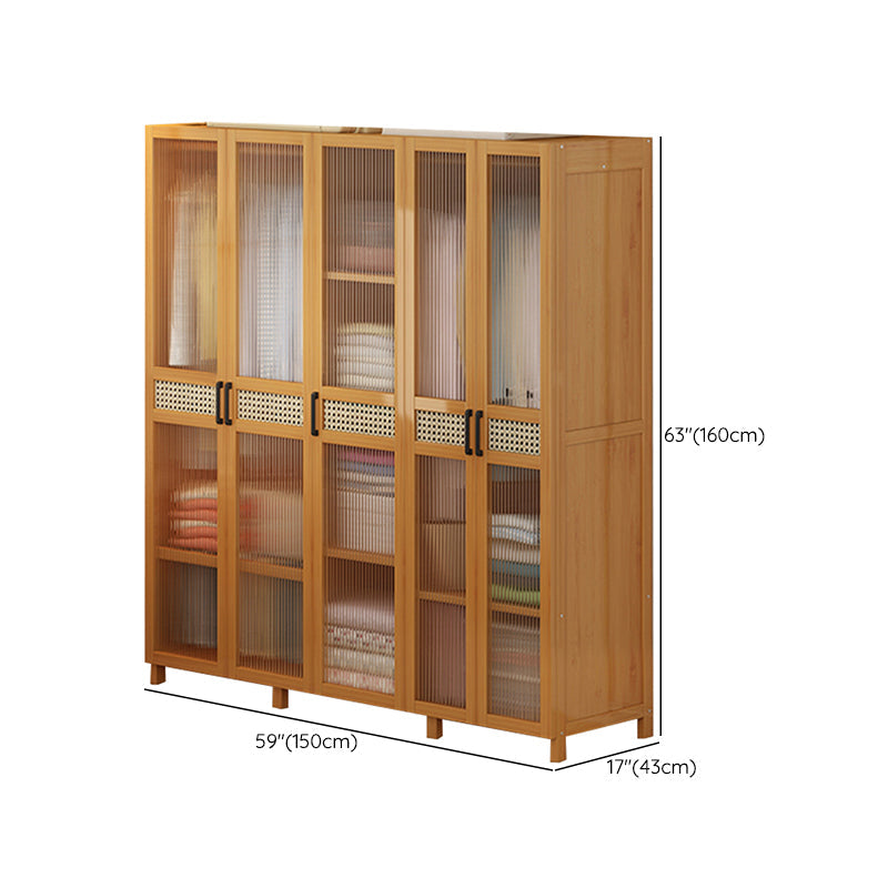 Freestanding Wood Wardrobe Modern Wardrobe with Legs and Shelves Clearhalo 'Armoires & Wardrobes' 'armoires_wardrobes' 'Bedroom Furniture' 'furn' 'furn_armoires_wardrobes' 'Furniture' 6944467