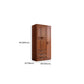 Traditional Walnut Solid Wood Wardrobe Freestanding Wardrobe Armoire with Drawers Clearhalo 'Armoires & Wardrobes' 'armoires_wardrobes' 'Bedroom Furniture' 'furn' 'furn_armoires_wardrobes' 'Furniture' 6944483