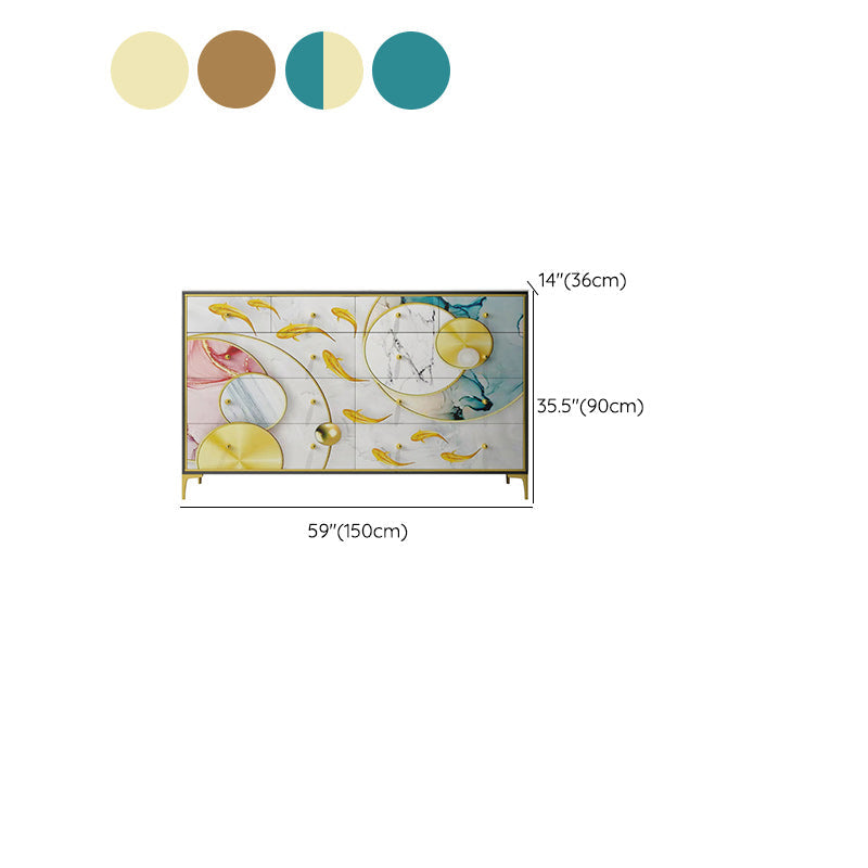 Classic Glam Dresser Manufactured Wood Storage Chest Dresser Clearhalo 'Bedroom Furniture' 'Dressers & Chests' 'dressers_chests' 'furn' 'furn_dressers_chests' 'Furniture' 6944571