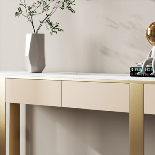 Glam Console Accent Table Antique Finish Console Sofa Table with Drawer