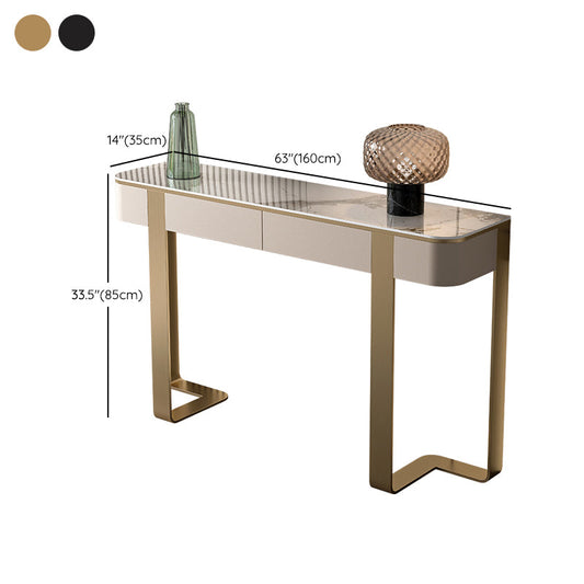 Glam Console Accent Table Antique Finish Console Sofa Table with Drawer