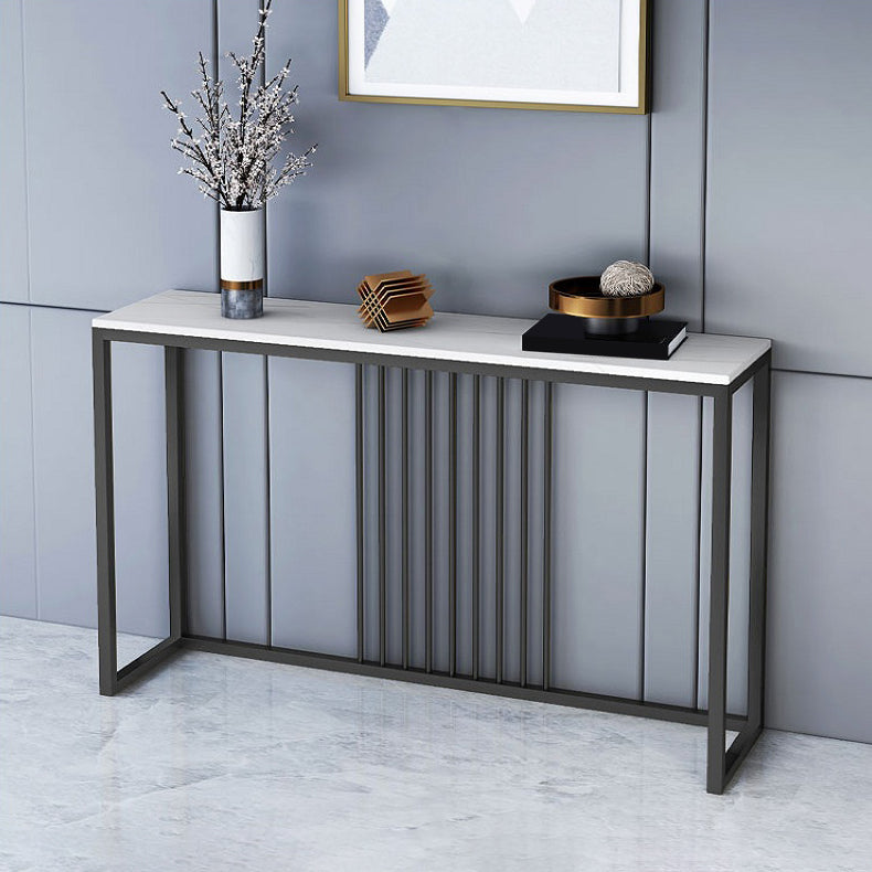 Table accent de console contemporaine Rectangle Table canapé de console dans la pierre