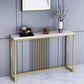 Table accent de console contemporaine Rectangle Table canapé de console dans la pierre