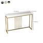Table accent de console contemporaine Rectangle Table canapé de console dans la pierre