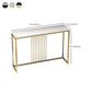 Table accent de console contemporaine Rectangle Table canapé de console dans la pierre