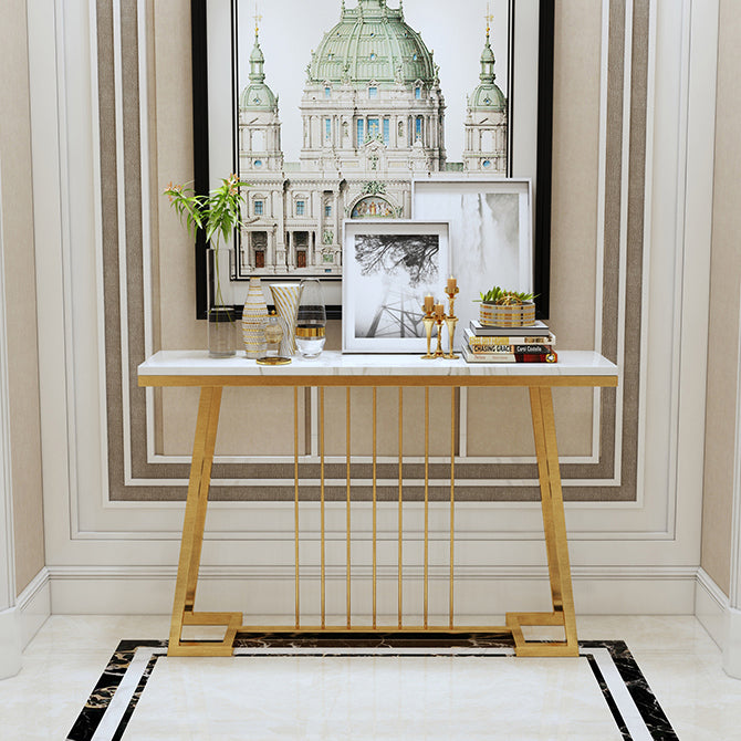 Tabla de acento de consola contemporánea Tabla de sofá de consola rectangular en mármol